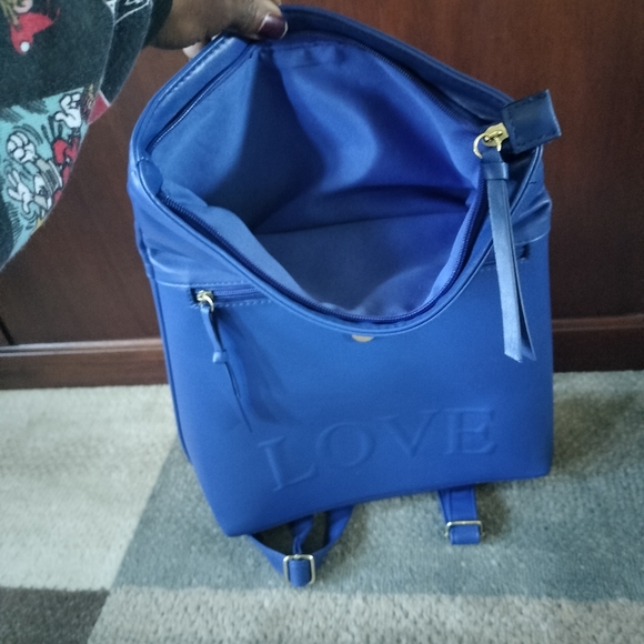 Blue Med/Large Backpack Purse - Picture 4 of 4